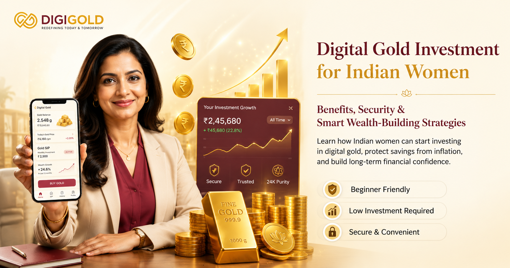 Digital Gold Investment for Indian Women: Benefits & Smart Strategies